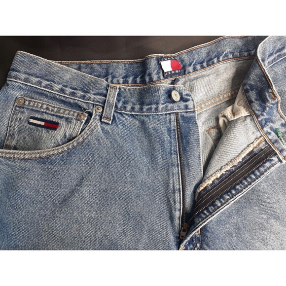 Tommy Hilfinger Men's 36x30 Jeans Straight Blue Denim Western Cowboy Light Wash - Picture 9 of 10